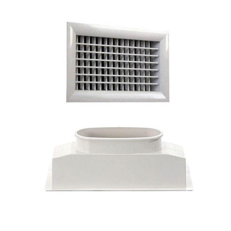 Pack Soufflage Gainable – Grille avec Plénum Double Déflexion