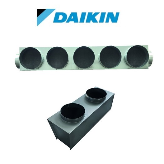 Pack plénum soufflage + reprise Daikin acier pour gainable FBA100 / FBA125 / FBA140