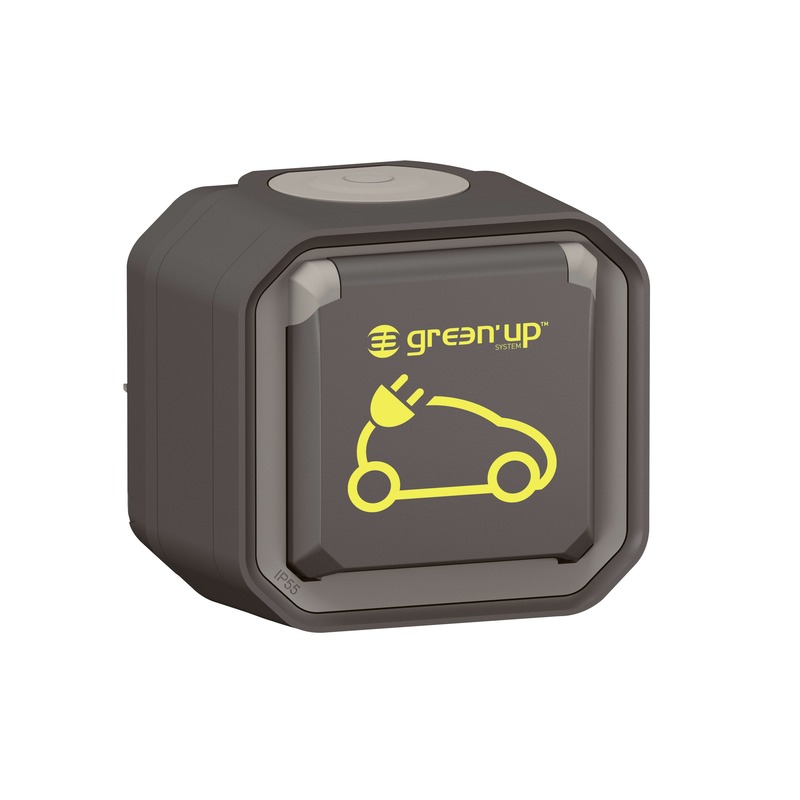 Legrand Plexo Green’up 069785L - prise recharge VE saillie anthracite