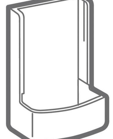 Support mural blanc Mitsubishi Electric MAC-1300RC-E, vendu seul sans télécommande