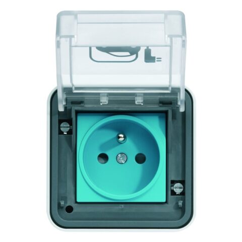 Hager Witty XEV080 - prise renforcée 2P+T IP55 3,7 kW pour VE