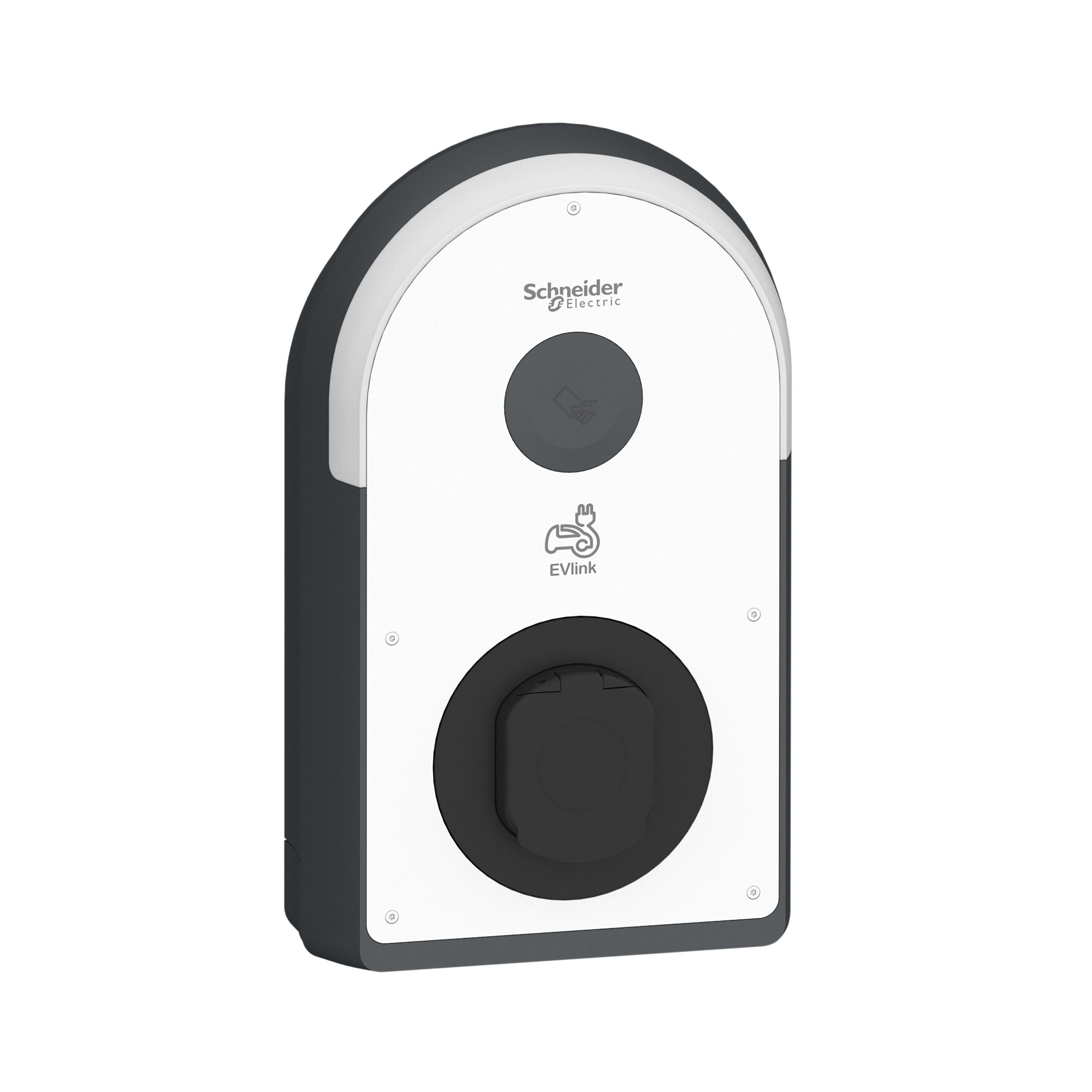 Borne de recharge Schneider Electric EVlink Pro AC 1PH-7,4 kW-32A-1 priseT2S-RDC-DD 6 mA+RCD Type A +MNx