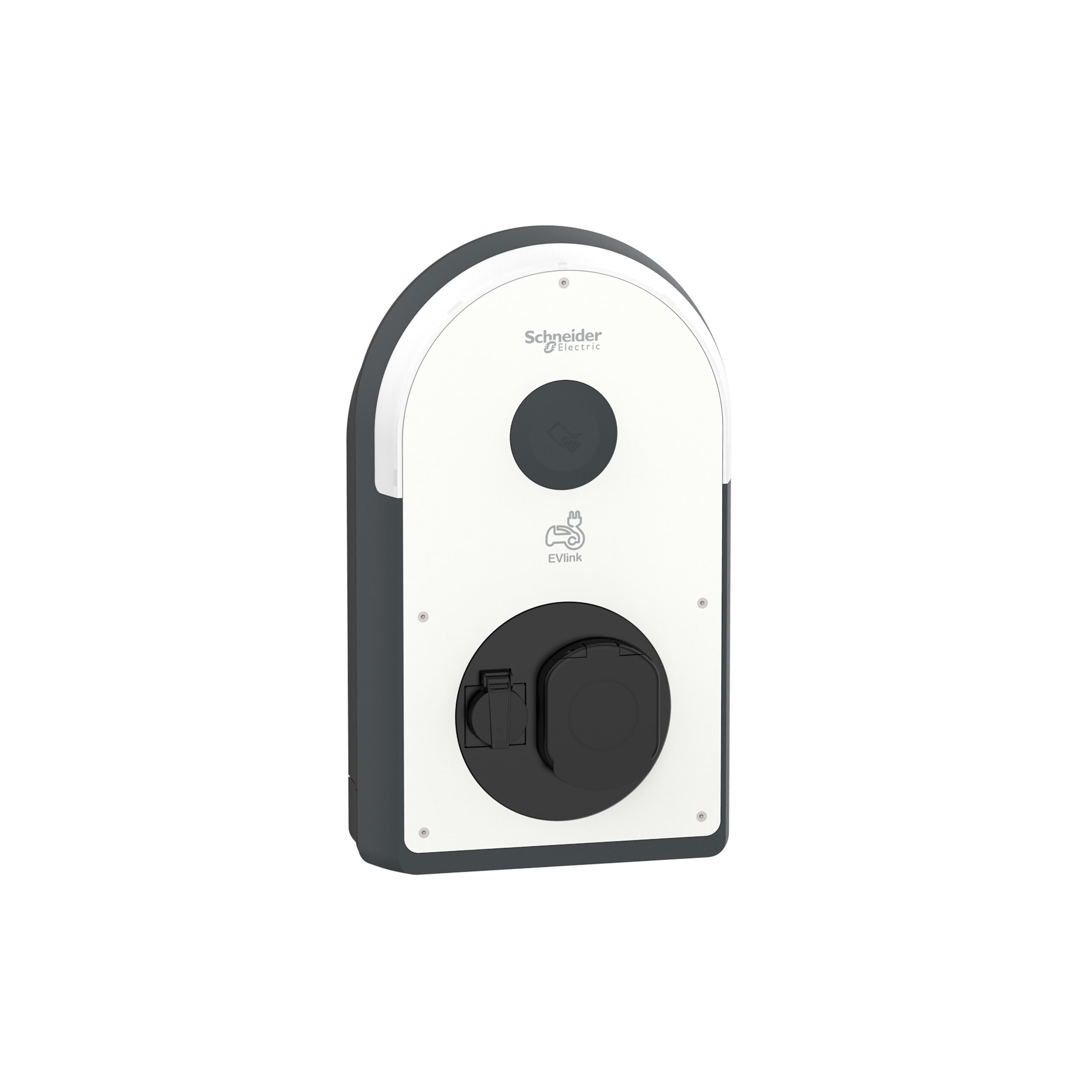 Borne de recharge Schneider Electric EVlink Pro AC 3PH-22 kW-32A-1 priseT2S+TE-RDC-DD 6 mA+ RCD type Asi + MNx