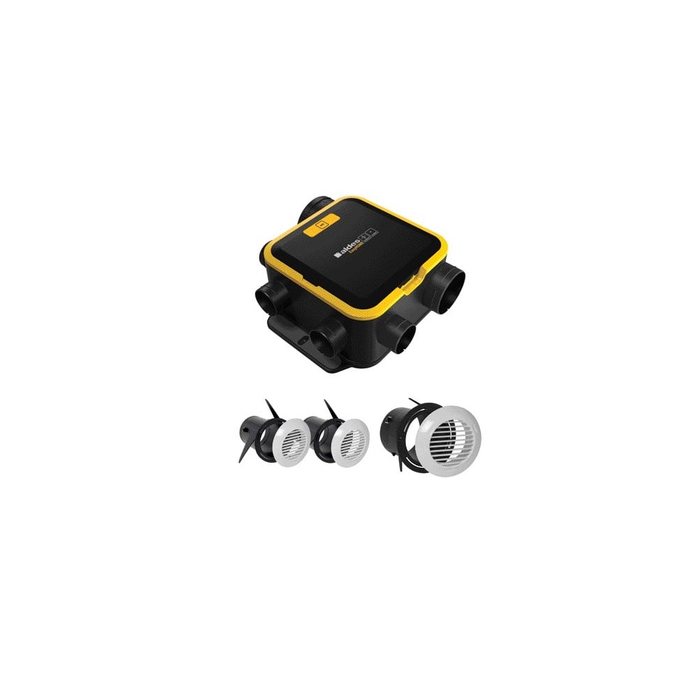 VMC autoréglable Aldes Kit VMC simple flux EasyHOME Auto COMPACT + 3 grilles de ventilation BIP