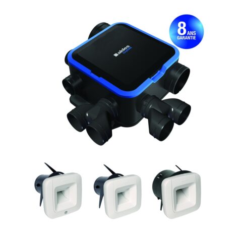 VMC autoréglable Aldes Kit VMC simple flux EasyHOME HYGRO COMPACT Premium Haute Pression