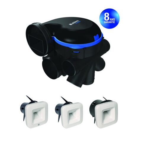 VMC autoréglable Aldes Kit VMC simple flux EasyHOME HYGRO PREMIUM Moyenne Pression MP