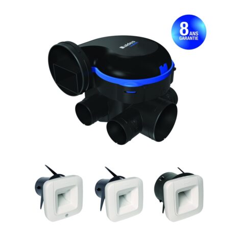 VMC autoréglable Aldes Kit VMC simple flux EasyHOME HYGRO Classic BDH