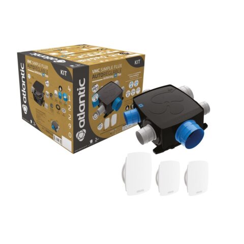 VMC autoréglable Atlantic Kit Autocosy iH FLEX VMC auto intelligente plat 4 sanitaires