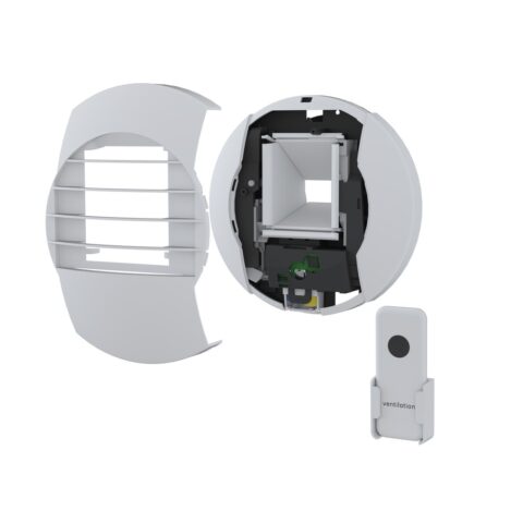 Bouche VMC Atlantic Bouche hygro BHC 10 à 40-90 m³/h 2xAA télécommande Bluetooth