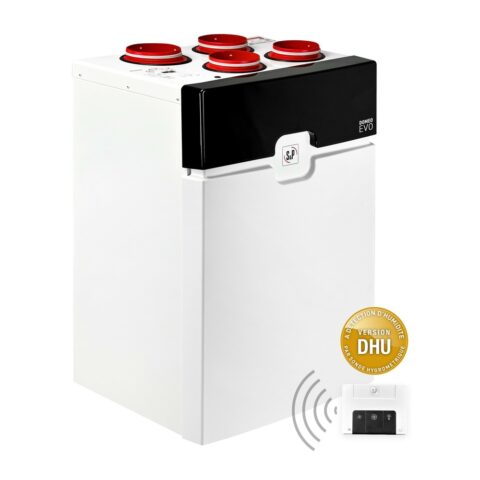 VMC double flux S&P VMC double-flux DOMEO EVO très haut rendement 93 %, 315 m3/h, commande radio