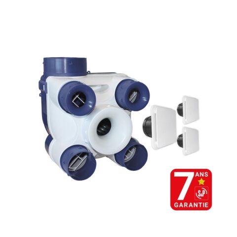 VMC autoréglable S&P Kit VMC standard habitat pavillonnaire T1 à T7 jusqu'à 4 sanitaires
